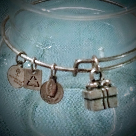 Alex and Ani rare "Gift Box" charm bracelet - Picture 2 of 2